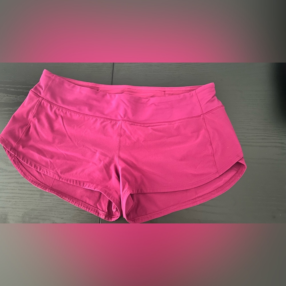 Lululemon Athletica Fuchsia Speed Up Low Rise 2.5”